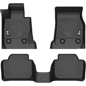 سجادات أرضية IKON MOTORSPORTS ثلاثية الأبعاد TPE، متوافقة مع 2012-2018 BMW 3-Series Sedan F30 AWD، بطانات أرضية مقاومة للماء لجميع الأحوال الجوية ومضادة للانزلاق، مجموعة كاملة من الملحقات الداخلية للسيارة في الصف الأمامي والثاني، أسود in Kuwait