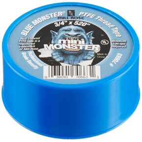 Millrose 70663 Monster Roll PTFE Thread Seal Tape, 3/4-Inch x 520-Inch, Blue in Kuwait