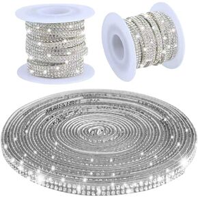 16.4Ft بلينغ حجر الراين شرائط لحفل الزفاف ذاتية اللصق الماس الكريستال الشريط لفة بريق الراتنج الماس حزام بلينغ DIY بها بنفسك الحرفية ، ديكور السيارة in Kuwait