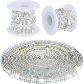 16.4Ft بلينغ حجر الراين شرائط لحفل الزفاف ذاتية اللصق الماس الكريستال الشريط لفة بريق الراتنج الماس حزام بلينغ DIY بها بنفسك الحرفية ، ديكور السيارة in Kuwait