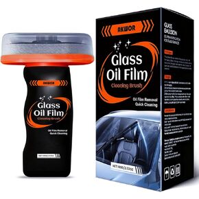Glass Emulsion Cleaner, Oil Film Remover for Car Windshield and Windows, Water Spots & Road Grime, Streak-Free Car Window Cleaner, Improves Driving Visibility for Windshields Mirrors Glass in Kuwait