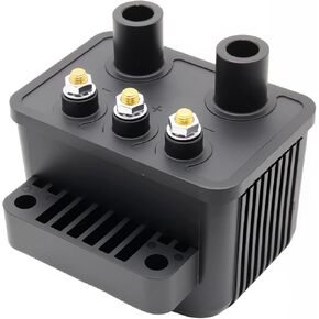 53-434 3 Ohm Motorcycle Ignition Coil - Direct Fit Single Fire Coil for Bobber/Chopper Custom Bikes (Universal Single Spark Ignition System Component) in Kuwait