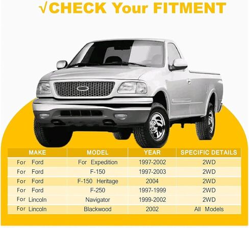 New 16-PC 2WD Front Lower Upper Control Arm w/Ball Joints Idler Arm Pitman Arm Tie Rod Ends Sway Bar Links Fit 1997-2003 for Ford for F-150 for F-250 Expedition for Lincoln Navigator Blackwood in Kuwait