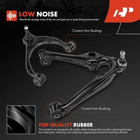 A-Premium Set of 8, Front Upper Lower Control Arm, Sway Bar Link, Tie Rod End, Compatible with Chevrolet & GMC & Cadillac - 2014-2020 - Silverado 1500, Tahoe, Suburban, Sierra 1500, Yukon, Escalade in Saudi Arabia