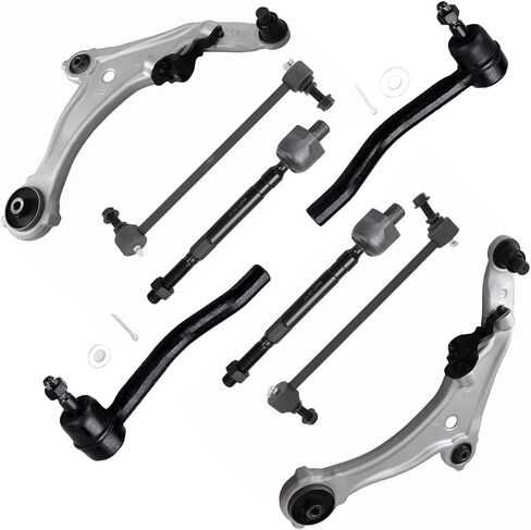 8PCS ASTOU Front Suspension Kit fit for 2009-2014 for Nissan Maxima Lower Control Arm And Ball Joints Outer Inner Tie Rod Ends Sway Bar Links in Saudi Arabia