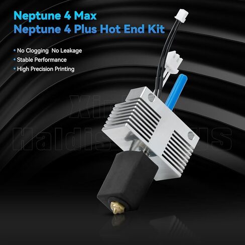 Extruder Hot End Kit for Neptune 4 Plus/4 Max, All Metal Hot End with Nozzle and Silicone Sleeve,3D Printer Accessories Hot End Extruder Head Heating Block Kit in Kuwait