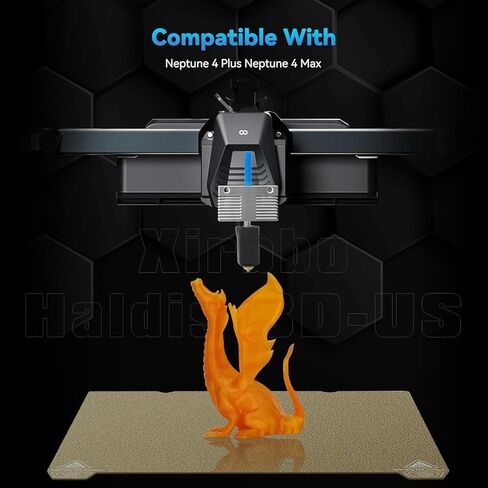 Extruder Hot End Kit for Neptune 4 Plus/4 Max, All Metal Hot End with Nozzle and Silicone Sleeve,3D Printer Accessories Hot End Extruder Head Heating Block Kit in Kuwait