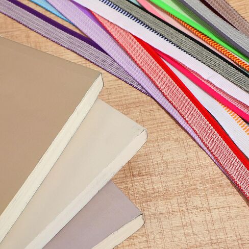 52PCS Book Binding Endbands, 12 Inch 52 Colors Cotton Book Binding Materials Kit for Decor, Colorful Bookbinding Supplies for Books Making Repair Kit in Kuwait