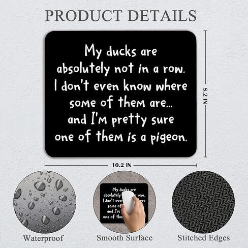 Funny Offices Mouse Pad - Office Decor for Work, Funny Office Desk Accessories, Square Waterproof Non-Slip Rubber Base Humor Mousepad for Computers Home 7.9x9.5 Inch in Saudi Arabia
