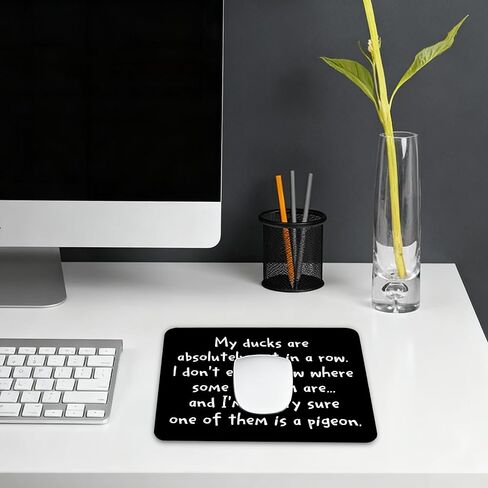Funny Offices Mouse Pad - Office Decor for Work, Funny Office Desk Accessories, Square Waterproof Non-Slip Rubber Base Humor Mousepad for Computers Home 7.9x9.5 Inch in Saudi Arabia