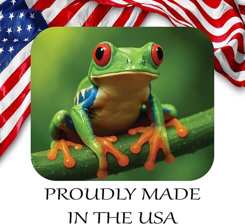 Green Frog Wild Animal Theme Mouse Pad Mat Mousepad for Desk Computer Laptop PC Gaming Home or Office Gift (MP131) in Kuwait