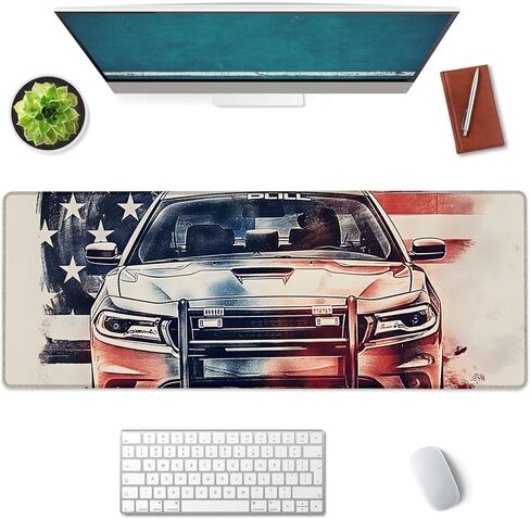 Bear in Wilderness Large Mouse Pad, Gaming Mouse Pad, Non-Slip Rubber Base, Office Accessories, Desk Mat, Forest MousePads for School, Work, Home Decor Gifts 31.5" x 11.8" in Kuwait