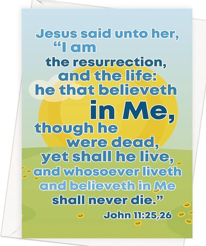 بطاقة عيد ميلاد دينية من Asmallgf للنساء والرجال، هدية عيد ميلاد مسيحية للمؤمن (نعمة الله وبركاته) in Kuwait