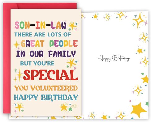 بطاقة تهنئة عيد ميلاد صادقة لصهره - تقدير خاص للمتطوعين العائليين، أمنيات عيد ميلاد لأي شخص، بطاقة عيد ميلاد in Kuwait