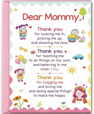 OJsensai Funny Mother's Day Card for Mom, Cute Mom Inquiry Humor Card from Daughter Son, Happy Mothers Day Mom Appreciation Card in Saudi Arabia