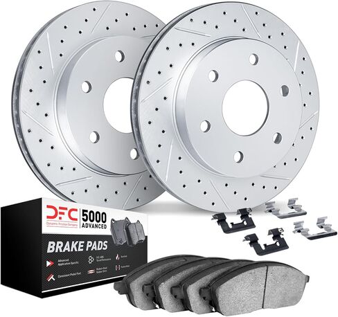 Dynamic Friction Company Brake Kit For 1998-2003 INFINITI QX4; 1998-2004 Nissan Pathfinder| Front 5000 Advanced Brake Pads and Rotors Kit|Hardware included in Saudi Arabia