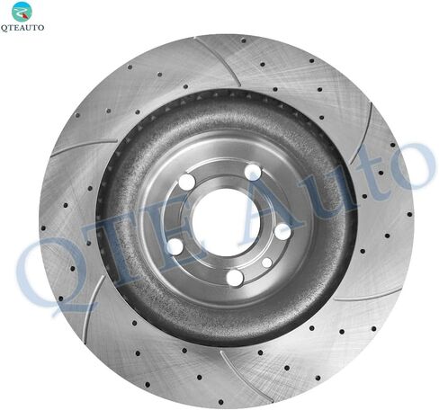 PM Auto Set of 6 Front 352mm Drilled Slotted Brake Disc Rotors-Ceramic Brake Pad Kit Replacement For 2013-2019 Ford Taurus in Saudi Arabia
