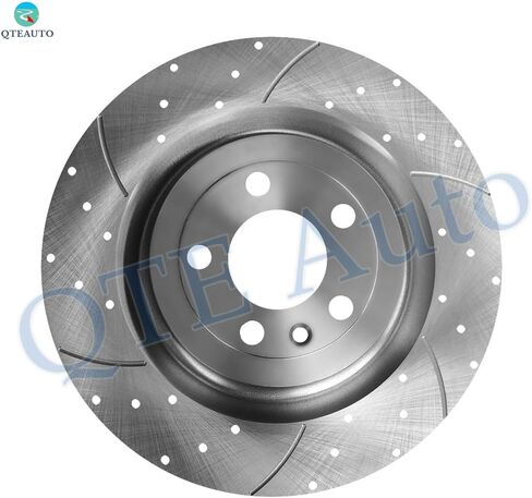 PM Auto Set of 6 Front 352mm Drilled Slotted Brake Disc Rotors-Ceramic Brake Pad Kit Replacement For 2013-2019 Ford Taurus in Saudi Arabia