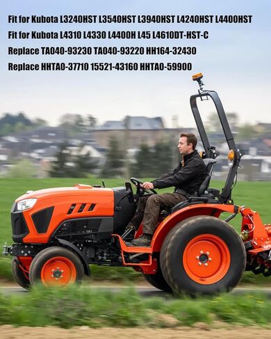 طقم فلتر متوافق مع Kubota L3240HST L3540HST L3940HST L4240HST L4400HST L4310 L4330 L4400H L45 L4610DT-HST-C، استبدل TA040-93230 TA040-93220 HH164-32430 TA040-37710 15521-43160 HHTA0-59900 in Kuwait