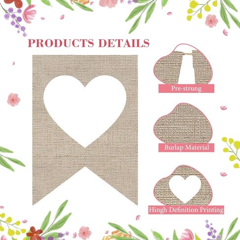 لافتة أطفال من الخيش بطول 6 أقدام من أجل زينة استحمام الطفل على شكل زهرة برية، لافتات أطفال على شكل زهور، لوازم حفلات حديقة الزهور البرية للفتيات in Kuwait