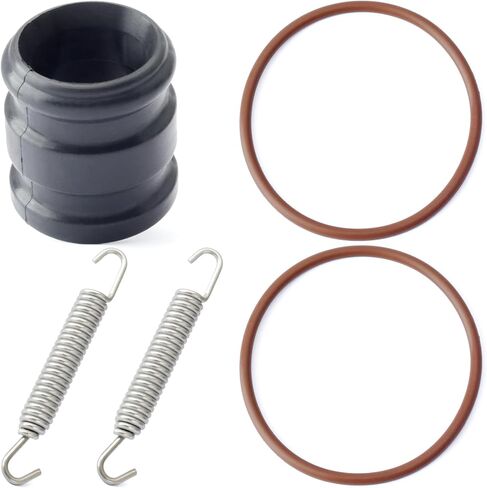 3JE-14615-00-00 Expansion Chamber to Silencer Coupler Seal and Spring Kit Replacement for Yamaha YZ 250 cc 2-Stroke Exhaust YZ250 & YZ250X Motorcycle 2001 & Up Replace 3JE-14615-01-00 in Kuwait