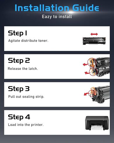 PRESTIGE CARTRIDGE 83A Black Toner Cartridges Replacement for HP83A 83A CF283A 83X CF283X Toner Compatible with HP Laser Jet Pro MFP M125nw M201dw M225dw M201n M125a M127fn M127fw (2 Black) in Kuwait