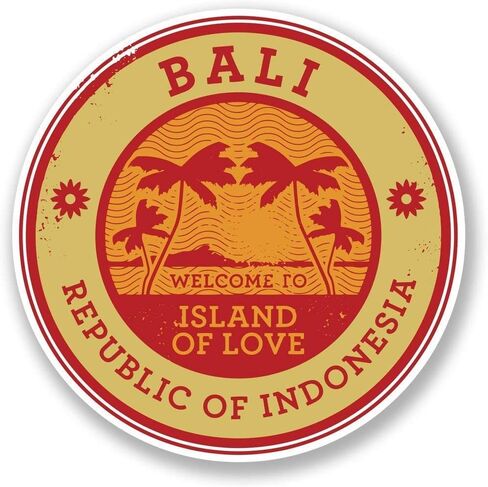 Bali Indonesia Round Metal 0.75" Lapel Pin Hat Shirt Pin Tie Tack Pinback in Kuwait