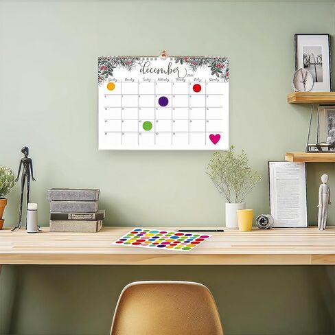 تقويم حائط 2026 - تقويم جداري لمدة 12 شهرًا يناير 2026 - ديسمبر 2026، 28 × 21 سم، تصميم زهور بسيط مبتكر، مناسب للتعليق على الحائط، لتنظيم تخطيط المكاتب المنزلية والمدرسة. in Kuwait