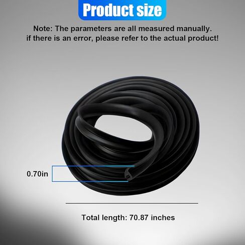 1.7M/5.6Ft Car Windshield Cowl Rubber Seal Strip, Cuttable Auto Front Rear Windshield Seal Strips, Vehicle Weather Stripping Window Door Sealing Molding Trim Strips for SUV Truck (1PC) in Saudi Arabia