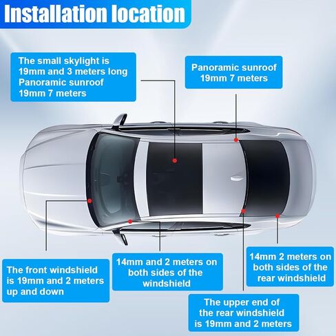 1.7M/5.6Ft Car Windshield Cowl Rubber Seal Strip, Cuttable Auto Front Rear Windshield Seal Strips, Vehicle Weather Stripping Window Door Sealing Molding Trim Strips for SUV Truck (1PC) in Saudi Arabia