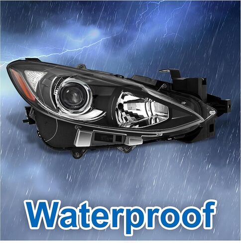 Headlight Assembly Projector Compatible With 2014-2016 14 15 16 Mazda 3 2014 2015 2016 14-16 Mazda 3 Passenger Side And Driver Side in Kuwait