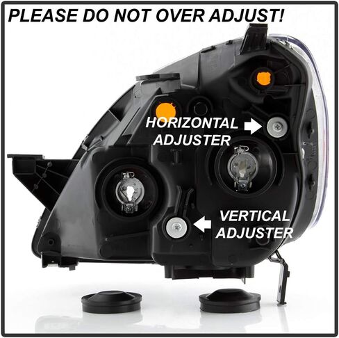 ACANII-For 2005-2006 Honda CRV C-RV المصابيح الأمامية المصابيح الأمامية السوداء JDM نمط استبدال زوج مجموعة السائق والركاب in Kuwait