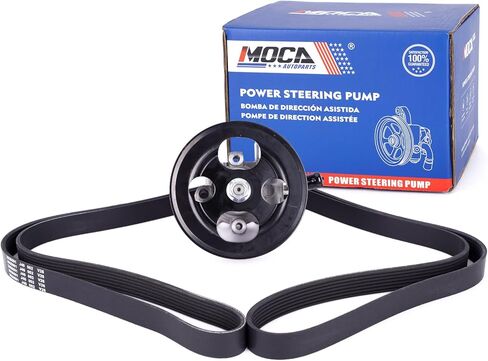 MOCA Power Steering Pump w/Pulley Serpentine Belt Fit 2005-2009 for Nissan Armada 5.6L & 2008-2010 for Nissan Pathfinder 5.6L & 2004-2010 for Nissan TITAN 5.6L 5552CC V8 Accessory Drive in Saudi Arabia