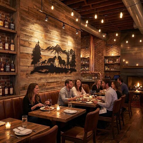 DEKADRON Metal Wall Decor, Horse Family,Home Decoration,Wall Sign, Metal Wall Art, Interior Decoration, Indoor Outdoor Hangings (*30" W x 13" H / 75x33 cm) in Kuwait