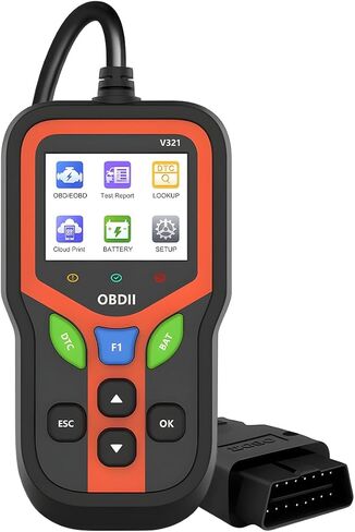 OBD2 Car Scanner Diagnostic Tool, V321 Vehicle Check Engine Fault Code Reader with Reset, Automotive OBD II Diagnostic Scan Tool, Universal for SUV Caravan Sedan in Saudi Arabia