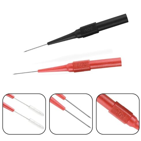 16 Pcs Back Probe Kit, 0.7mm Stainless Steel Non-Destructive Wire Piercing Test Probes, Multimeter Tester Needles for Banana Socket Plug, Automotive Electrical Diagnostics in Kuwait