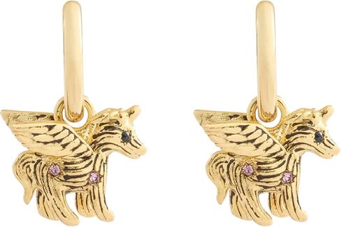 COACH Jewelry Women's Pegasus Charm Huggie Earrings in Saudi Arabia