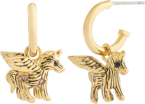 COACH Jewelry Women's Pegasus Charm Huggie Earrings in Saudi Arabia