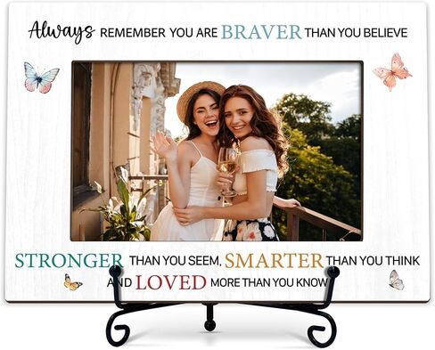 Inspirational Photo Frame Gifts, Never Underestimate The Difference You Made Wooden Picture Frame With Stand, Farewell Gifts For Coworker Leader, Birthday Christmas Appreciation Gifts For Friends -66 in Saudi Arabia