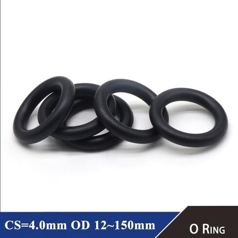 50Pcs EPDM o Rings CS 4mm OD 12~150mm Acid and Alkali Resistance Water Friction o-ring Black(OD 31mm ID 23mm) in Saudi Arabia