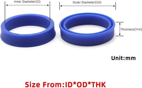 5Pcs ID 8~19mm UN Radial Shaft Hydraulic Seal (IDxODxTHK) Polyurethane Piston Shaft Piston Rod PU Single Lip U Cup Oil Seals(8x16x4(5pcs)) in Saudi Arabia