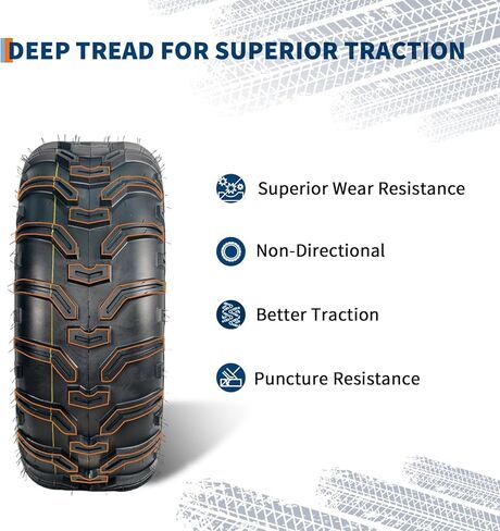 Heavy Duty 6-Ply 24x8x12 ATV/UTV All Terrain Tire Set, Tubeless, 2-Pack – Superior Grip on Mud, Snow, Trail, Dirt & Sand – Fits Quad, Golf Cart – Durable, Puncture-Resistant Replacement in Kuwait