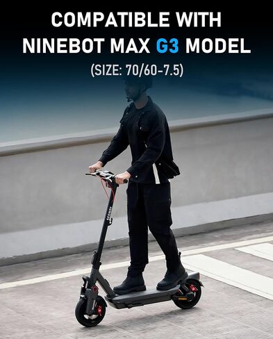 إطار بدون أنابيب ذاتي الغلق مقاس 11 بوصة 70/60-7.5 متوافق مع Segway Ninebot MAX G3، إطار خارجي جيلي غير قابل للانزلاق، عجلة بديلة أصلية، ملحقات أجزاء عجلة الطرق الوعرة in Kuwait