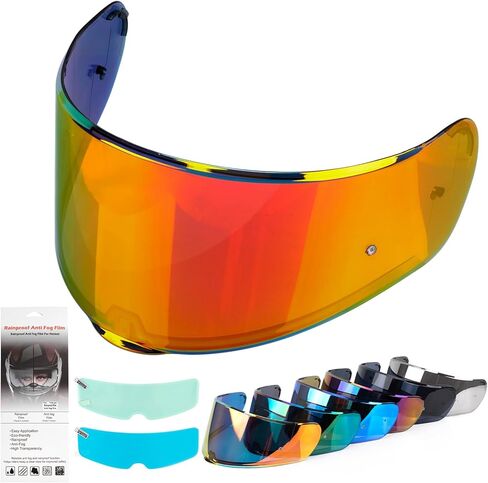 XINGWU Motorcycle Helmet Visor for Sedici Strada 2 Strada 3 LS2 FT2 VECTOR FF801 FF397 with Anti-fog Rainproof Helmet Film Face Shield Motorcycle Helmet Accessories Visor Replacement (Red) in Saudi Arabia