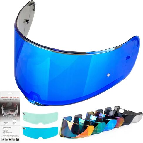 XINGWU Motorcycle Helmet Visor for Sedici Strada 2 Strada 3 LS2 FT2 VECTOR FF801 FF397 with Anti-fog Rainproof Helmet Film Face Shield Motorcycle Helmet Accessories Visor Replacement (Red) in Saudi Arabia