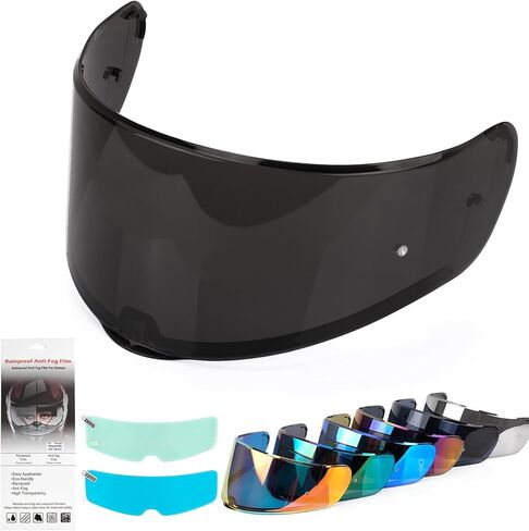 XINGWU Motorcycle Helmet Visor for Sedici Strada 2 Strada 3 LS2 FT2 VECTOR FF801 FF397 with Anti-fog Rainproof Helmet Film Face Shield Motorcycle Helmet Accessories Visor Replacement (Red) in Saudi Arabia