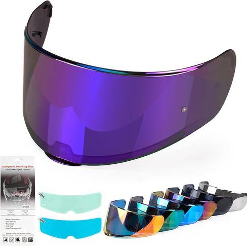 XINGWU Motorcycle Helmet Visor for Sedici Strada 2 Strada 3 LS2 FT2 VECTOR FF801 FF397 with Anti-fog Rainproof Helmet Film Face Shield Motorcycle Helmet Accessories Visor Replacement (Red) in Saudi Arabia