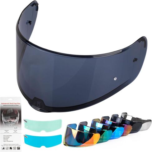 XINGWU Motorcycle Helmet Visor for Sedici Strada 2 Strada 3 LS2 FT2 VECTOR FF801 FF397 with Anti-fog Rainproof Helmet Film Face Shield Motorcycle Helmet Accessories Visor Replacement (Red) in Saudi Arabia
