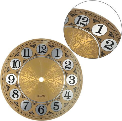 ساعة حائط من الألومنيوم لاستبدال الوجه على مدار الساعة للحرف اليدوية بقطر 7 بوصة وأرقام عربية على مدار الساعة وأجزاء بديلة لوجه الساعة DIY ساعة حائط in Kuwait