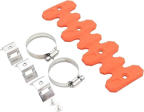 Motorcycle 220mm 400mm Head Pipe Heat Shield Cover Guard For Beta RR 350 390 430 480 4T KTM EXCF SXF SMR 250 350 distintivo(22cm orange) in Saudi Arabia
